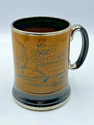 Buy Arthur Wood Ye Olde Coaching & Hunting Days Vintage Tanker 1 Pint Brown Ceramic • 12.95£