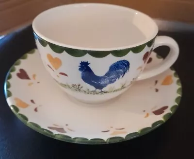 Buy Wood & Sons Jack's Farm Cup & Saucer Set Cow Rooster Pig Animal • 1.26£