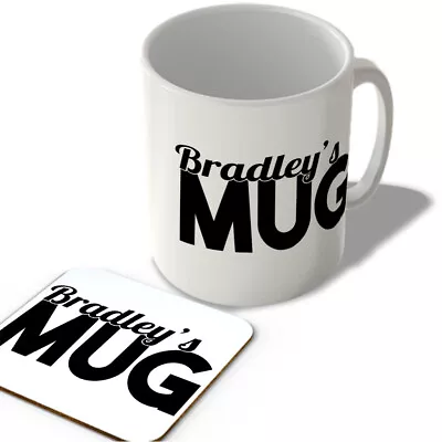 Buy Bradley's Mug - Name Mug And Coaster Set • 12.99£