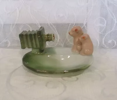 Buy Antique German Pink Pig Fairing 2 Pigs With Old Camera Trinket Dish Ash Tray • 24.99£