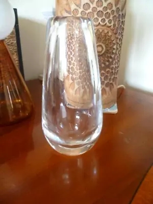 Buy Vintage Orrefors Scandinavian Signed Art Glass Vase Sven Palmquist P U 2619 15cm • 24.75£