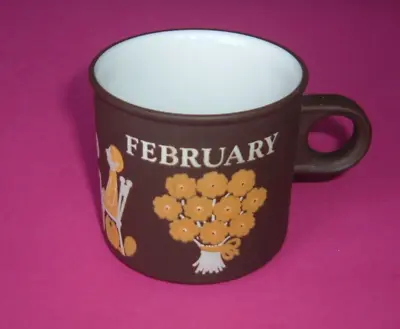 Buy Hornsea  Febuary Love Mug  By Ken Townsend  Very Rare    Circa  1970s. ( 2013) • 21.99£