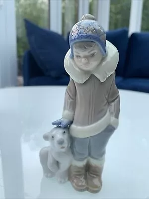 Buy Lladro Figurine #5238 Eskimo Boy With Pet Polar Bear • 9.99£