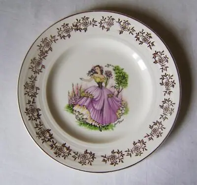 Buy Four Side Plates With Crinoline Lady  Dainty Miss  1950s George Clews & Co. Ltd. • 10£