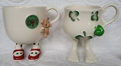 Buy 2 Awesome Vintage Rare Walking Ware Carlton Ware Mugs Year Of The Child And Eve  • 40£