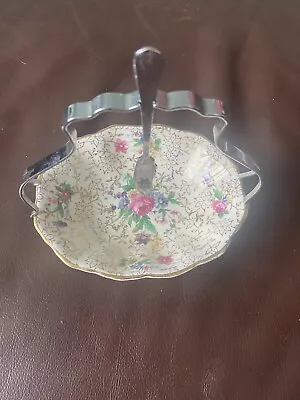 Buy Midwinter Staffordshire Semi Porcelain Jam Dish With Floral Design • 12.99£