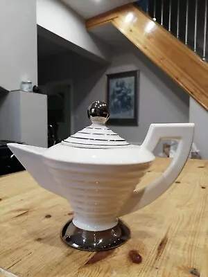 Buy Supremely Stylish Moorland Pottery Art Deco Teapot • 49.95£