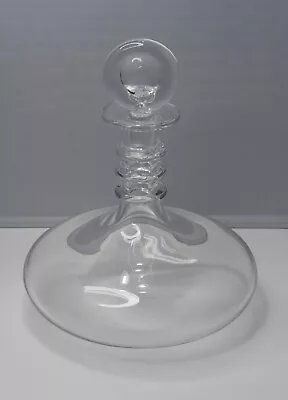 Buy Baccarat Blown Glass Spiral Ring Neck Ship's DECANTER With Moon Stopper France • 834.88£