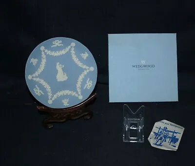 Buy Mib Wedgwood Annual 2000 Hebe & Eagle Blue Jasperware Collector Plate – In Box • 9.56£