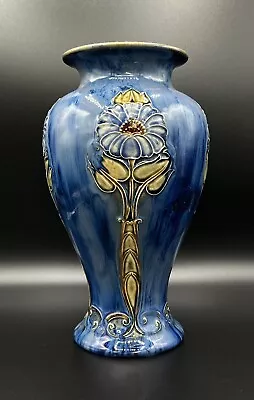 Buy Rare Royal Doulton Stoneware Stunning Art Nouveau Vase * Signed MW *Minnie Webb • 135£