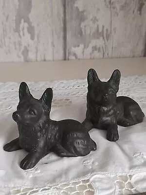 Buy 2 Black Dog Ornaments Collectables • 3.99£