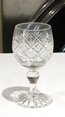 Buy Vintage  Cut Glass Lead Crystal Wine Glass High Quality - 14.8 Cm Height • 4.99£