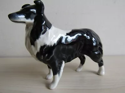 Buy Vintage Beswick Black And White Sheep Dog Collie Figurine 7.5cm Tall • 9.95£