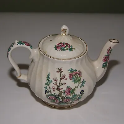 Buy Vintage Sadler England Gold And Rose Teapot • 7.99£