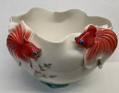 Buy Franz Porcelain Lucky Fish Koi Collection Ornamental Large Bowl FZ00425 NICE • 449.93£