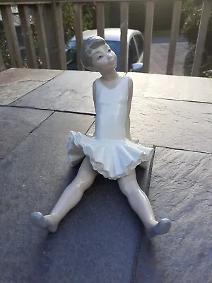 Buy Vintage Lladro NAO Porcelain Figure/ Figurine - Seated Ballerina • 35£
