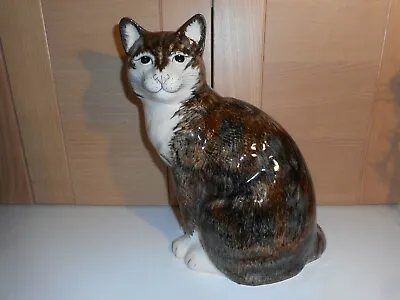 Buy Babbacombe Pottery Brian Lownds Pateman Large Seated Tortoishell Cat Figurine • 22£