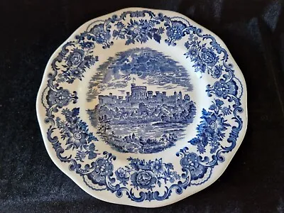 Buy Unicorn Tableware Blue Transferware Royal Homes Of Britain Winsor Castle Plate • 8£