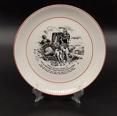 Buy James Kent The Way To Wealth One Salad Plate Old Foley Horses Red Black White • 19.82£