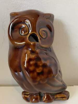 Buy Vintage Denmead Pottery Owl String & Scissor Holder Wall Mounted • 8£