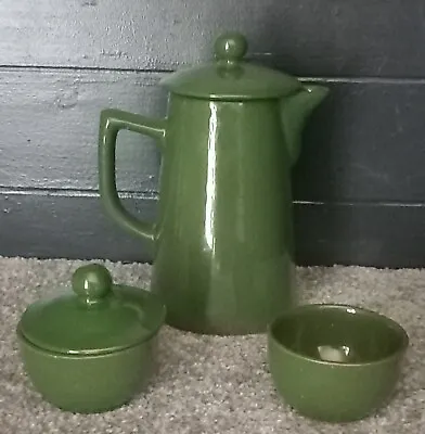 Buy Vintage Denby. Lovely Langley Mill, 1 Pint Coffee Pot & 2 Small Bowls.  • 15.98£