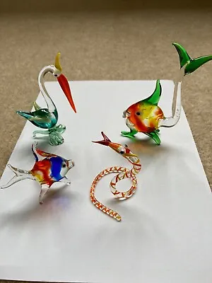 Buy Small Glass Fish / Bird /snake Ornaments • 20£