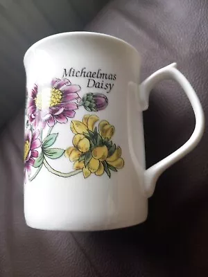 Buy Vintage Mug Cup Floral  Michaelmas Daisy “duchess” Fine Bone China White Unused • 5£