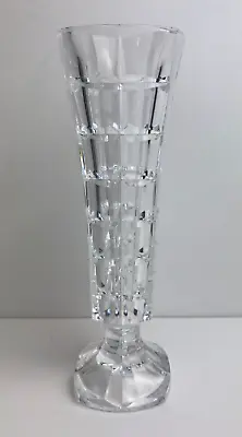 Buy 17cm Glass Bud Vase - Square Cut Design Column Vase • 3.99£