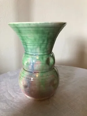 Buy Falcon Ware Shape 678V Vase Lustre Ware Green Blue Pink  15.5cm • 16.95£