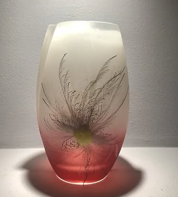 Buy Nobile Art Glassware Purse 20cm Vase … Ruby Fantasia … Art Deco Design • 29.99£