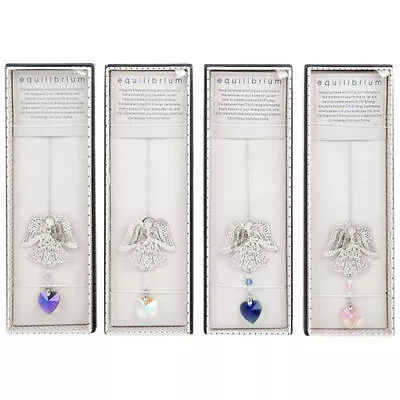Buy 3D Angel Suncatcher, Window Hanging Crystal Decoration Gift Boxed, 4 Colours • 10.99£