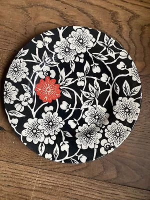 Buy 1 X Queen’s By Churchill  Side/salad Plate White/ Black Red Flowers   21cm • 6.95£
