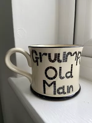 Buy Moorland Pottery - Grumpy Old Man Mug Coffee Cup Black Cream Dad Grandpa Grandad • 13.50£