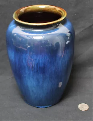 Buy Large Vintage Denby Danesby Electric Blue Vase : Peveril Shape • 45£