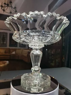 Buy Large Compote Bowl Centerpiece Cut Glass Crystal Anglo Irish Regency Flint 19th • 192.98£