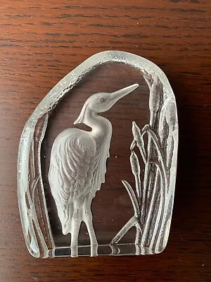 Buy Wedgwood Handmade Bird Crystal Glass Heron (slightly Imperfect) • 2.50£
