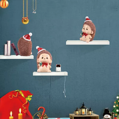 Buy  2 Pcs Resin Christmas Ornaments Xmas Animal Figurines Miniature • 10.15£