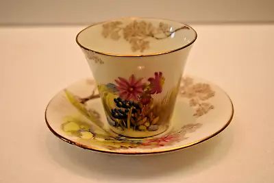 Buy Vintage Shelley Bone China Tea Cup Saucer Sipper Cup England Tree Flower Desig 1 • 93.60£