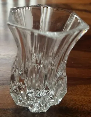Buy Pair Of Small, Vintage Cut Glass Lead Crystal Dressing Table Vases Antique • 2.99£