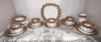 Buy Diamond China Tea Set Antique Imari Style Cups & Saucers Plates 18  Piece • 25£