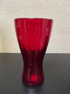 Buy Whitefriars Hand Blown Ribbed Vase. • 12.99£