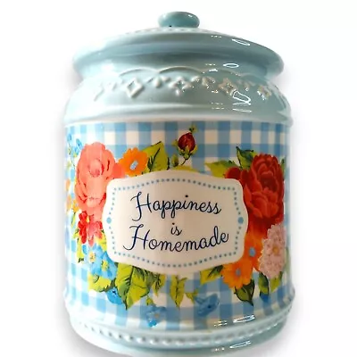 Buy The Pioneer Woman Stoneware Cookie Jar - Happiness Is Homemade Cottagecore Retro • 23.58£
