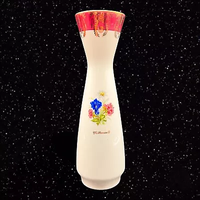 Buy Vintage Pwb Porzella Bavaria Pottery Vase Painted Flowers 8.5”t 2”w • 61.42£