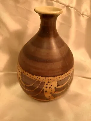 Buy Vintage Aviemore Art Pottery Brown With Geometric Design Vase Scotland MCM • 23.72£
