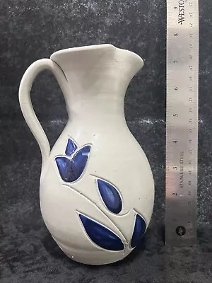 Buy Colonial Williamsburg Salt Glazed Blue Floral Pottery Lot Of 3 • 19.21£