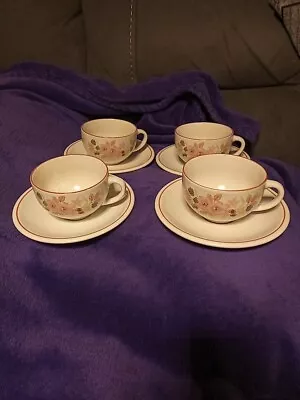 Buy 4 X Boots Hedge Rose Teacups +  Saucers Fabulous Condition  • 8.99£