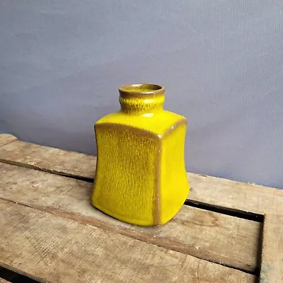 Buy Lovely Piece Of West German Pottery Green Mustard Yellow Vase 1081 14  • 15£