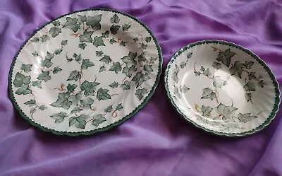 Buy 1 X BHS Country Vine Soup/Cereal Bowl 7in./18cm + 1 X Dinner Plate 10.5in./27cm • 12£