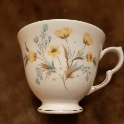 Buy Vintage Colclough 'angela' Yellow Blue Floral Fine Bone China Tea Cup 8647 O61 • 4£