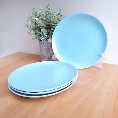 Buy Poole Pottery Dinner Plates X4 Blue And White • 19.99£